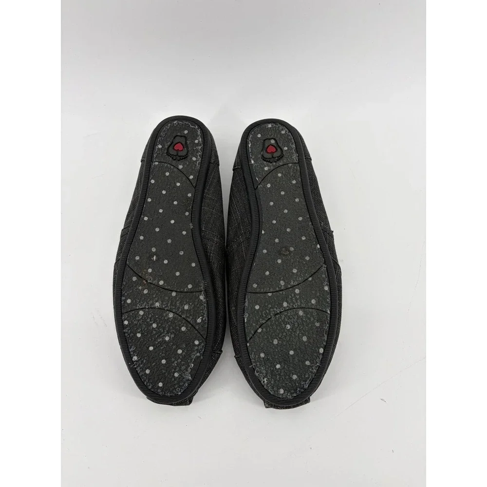 Skechers. Gray Pillow Arch, Casual Flat Canvas Slip Ons, Women's Size 9.5